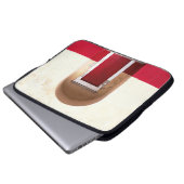 ROTE HOLZTÜR LAPTOPSCHUTZHÜLLE (Vorne Knopf)