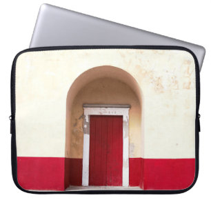 ROTE HOLZTÜR LAPTOPSCHUTZHÜLLE