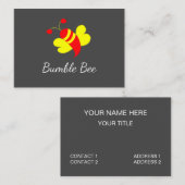 Rote Honigbiene Visitenkarte (Vorne/Hinten)