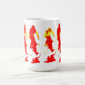 Rote Hoody Fahrrad-Tasse Reisebecher (Mittel)