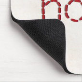 rote HOPE-Textnachricht mit Nadel Mousepad (Ecke)
