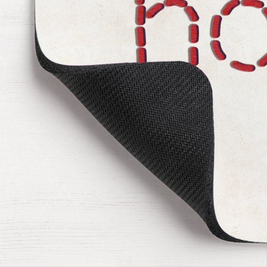 rote HOPE-Textnachricht mit Nadel Mousepad (Ecke)