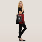 Rote Horse Mane Abstraktes Foto Tote Beutel Tasche (Am Model)