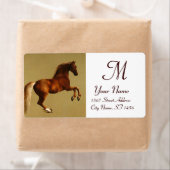 ROTE HORSE MONOGRAM, braun weiß (Insitu)