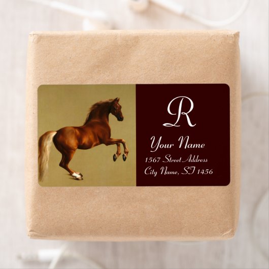 ROTE HORSE MONOGRAMM, braun (Insitu)