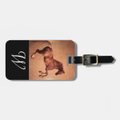 ROTE HORSE Monogramm Gepäckanhänger (Vorderseite horizontal)