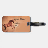 ROTE HORSE Monogramm Gepäckanhänger (Rückseite horizontal)