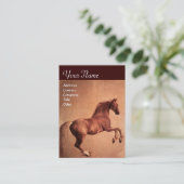 ROTE HORSE Monogramm Visitenkarte (Stehend Vorderseite)