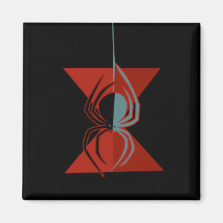 Rote Hourglass-Spione Magnet