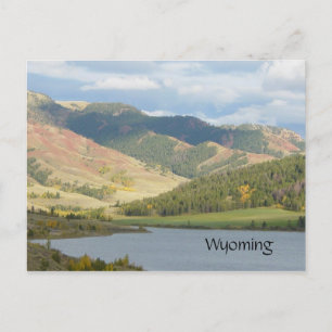 Rote Hügel der Wyoming Postkarte