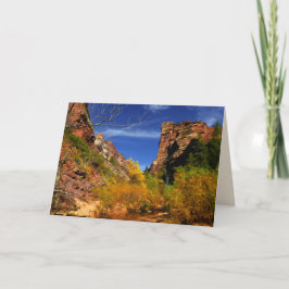 Rote Hügel Landschaft, U-Bahn, Zion NP, Leere Inne Karte