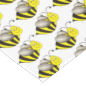 Rote Hummelbiene Honigbiene Tischdecke (Schrägansicht)