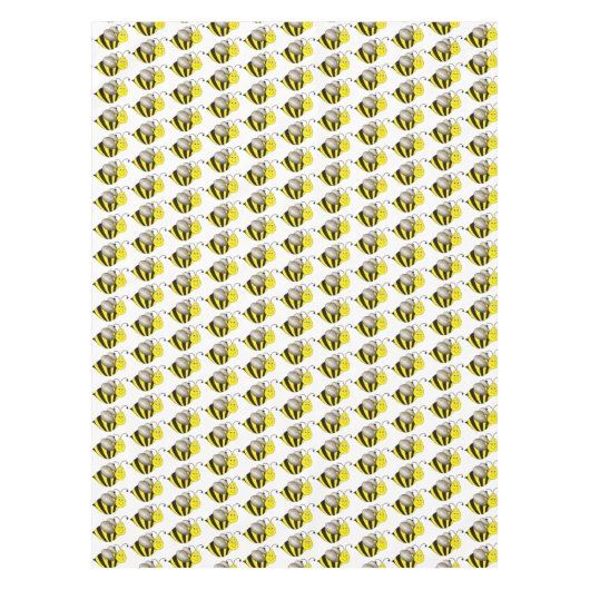 Rote Hummelbiene Honigbiene Tischdecke (Vorderseite)