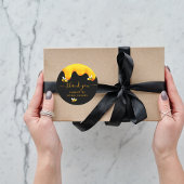 Rote Hummeln Süßhonigbienen Brautparty Runder Aufkleber