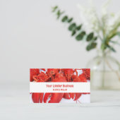 Rote Hummer im Nautischen Ozean Visitenkarte (Stehend Vorderseite)