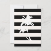 Rote Hummer im Sommer Party Schwarz-weiß Einladung (Rückseite)