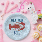 Rote Hummer Krebstiere Meeresfrüchte Papierplatte Pappteller (Party)