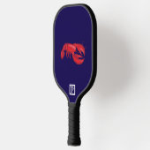 Rote Hummer Monogram Navy Pickleball Schläger (Links)