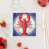 Rote Hummer-Papier Servietten (Beispiel)