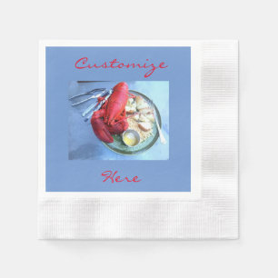 Rote Hummer-Servietten Serviette