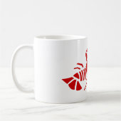 Rote Hummerkaffee-Tassen Kaffeetasse (Links)