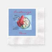 Rote Hummernapkins Serviette (Vorderseite)