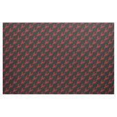 Rote Hummerpolka-Punkte schwarz Stoff (Yard (91,4 cm))