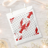 Rote Hummerpolka-Punkte weiß Geschenktütchen (Ausgeschnitten)