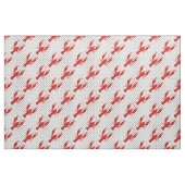 Rote Hummerpolka-Punkte weiß Stoff (Fat Quarter (45,7 x 55,9 cm))