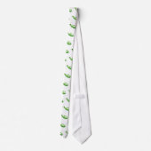 Rote Hunderanch - Erbsen-Krawatte Krawatte (Rückseite)