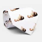 Rote Hunderanch - Knoblauch-Krawatte Krawatte (Gerollt)