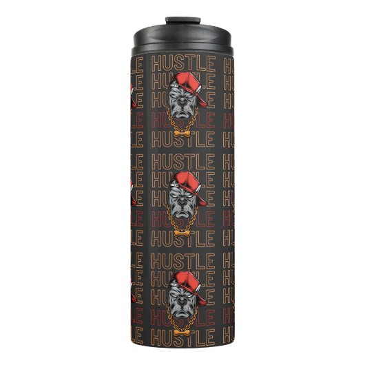 Rote-Hut-Mad-Dog-Hustle Thermosbecher (Vorderseite)