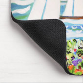 Rote Hütte an der Bucht II Mousepad (Ecke)