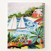 Rote Hütte an der Bucht II Notizblock (Rückseite)