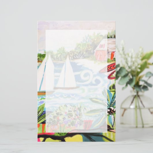 Rote Hütte von Bay II Briefpapier (Stehend Vorderseite)