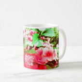 Rote Hydrangea-Blume für Mutter-Tag Kaffeetasse (VorderseiteRechts)