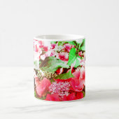 Rote Hydrangea-Blume für Mutter-Tag Kaffeetasse (Mittel)