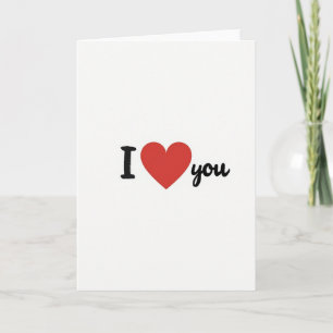Rote Ich liebe Dich Karte