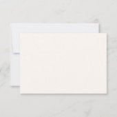 Rote illustrierte wunderliche Hochzeit RSVP Karte (Rückseite)