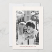 Rote illustrierte wunderliche Hochzeit Save The Date (Rückseite)