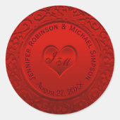 Rote Imitate Aufkleber (Vorderseite)