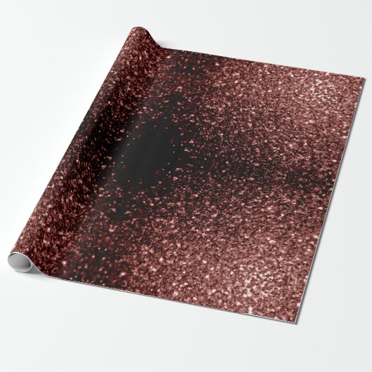 Rote Imitate Glitzer Glitzern Geschenkpapier (Ungerollt)