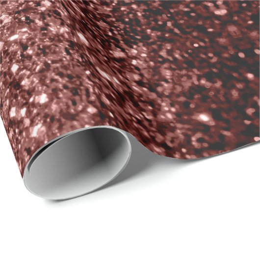 Rote Imitate Glitzer Glitzern Geschenkpapier (Rolleneckpunkt)