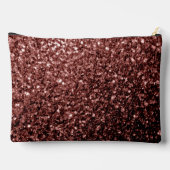 Rote Imitate Glitzer Glitzern Zubehörtasche (Rückseite)