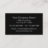 Rote Imitate Leather Beruflich Visitenkarte (Rückseite)