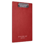 Rote Imitate Leather Print Vintag Look Zwischenabl Klemmbrett (Rechts)