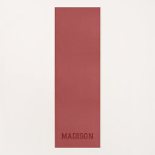 Rote Imitate Leather Yoga Mat Yogamatte (Vorderseite)