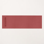 Rote Imitate Leather Yoga Mat Yogamatte (Vorderseite (Horizontal))