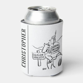 Rote Indianer am Horseback im Silicon Valley Dosenkühler