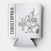 Rote Indianer am Horseback im Silicon Valley Dosenkühler (Vorderseite)